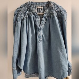 We The Free Oversized Denim Shirt , Size S